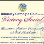Kilmaley Camogie Victory Social